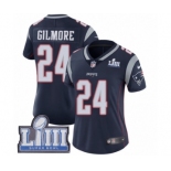 Women's Nike New England Patriots #24 Stephon Gilmore Navy Blue Team Color Vapor Untouchable Limited Player Super Bowl LIII Bound NFL Jersey