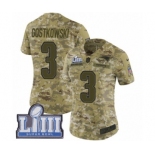 Women's Nike New England Patriots #3 Stephen Gostkowski Limited Camo 2018 Salute to Service Super Bowl LIII Bound NFL Jersey