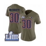 Women's Nike New England Patriots #30 Jason McCourty Limited Olive 2017 Salute to Service Super Bowl LIII Bound NFL Jersey