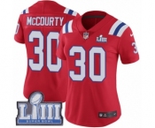 Women's Nike New England Patriots #30 Jason McCourty Red Alternate Vapor Untouchable Limited Player Super Bowl LIII Bound NFL Jersey