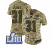 Women's Nike New England Patriots #31 Jonathan Jones Limited Camo 2018 Salute to Service Super Bowl LIII Bound NFL Jersey