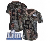 Women's Nike New England Patriots #51 Ja'Whaun Bentley Camo Rush Realtree Limited Super Bowl LIII Bound NFL Jersey