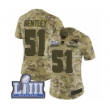 Women's Nike New England Patriots #51 Ja'Whaun Bentley Limited Camo 2018 Salute to Service Super Bowl LIII Bound NFL Jersey