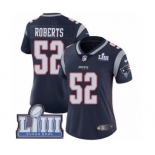 Women's Nike New England Patriots #52 Elandon Roberts Navy Blue Team Color Vapor Untouchable Limited Player Super Bowl LIII Bound NFL Jersey