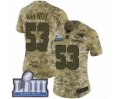 Women's Nike New England Patriots #53 Kyle Van Noy Limited Camo 2018 Salute to Service Super Bowl LIII Bound NFL Jersey