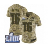 Women's Nike New England Patriots #76 Isaiah Wynn Limited Camo 2018 Salute to Service Super Bowl LIII Bound NFL Jersey