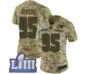 Women's Nike New England Patriots #95 Derek Rivers Limited Camo 2018 Salute to Service Super Bowl LIII Bound NFL Jersey