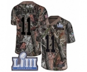 Youth Nike New England Patriots #11 Julian Edelman Camo Untouchable Limited Super Bowl LIII Bound NFL Jersey