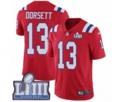 Youth Nike New England Patriots #13 Phillip Dorsett Red Alternate Vapor Untouchable Limited Player Super Bowl LIII Bound NFL Jersey