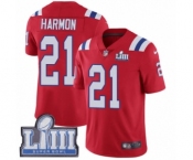 Youth Nike New England Patriots #21 Duron Harmon Red Alternate Vapor Untouchable Limited Player Super Bowl LIII Bound NFL Jersey