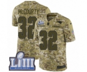 Youth Nike New England Patriots #32 Devin McCourty Limited Camo 2018 Salute to Service Super Bowl LIII Bound NFL Jersey