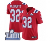 Youth Nike New England Patriots #32 Devin McCourty Red Alternate Vapor Untouchable Limited Player Super Bowl LIII Bound NFL Jersey