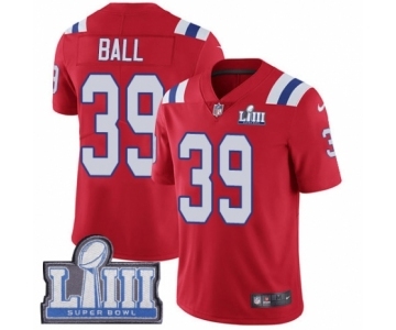 Youth Nike New England Patriots #39 Montee Ball Red Alternate Vapor Untouchable Limited Player Super Bowl LIII Bound NFL Jersey