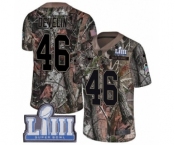 Youth Nike New England Patriots #46 James Develin Camo Untouchable Limited Super Bowl LIII Bound NFL Jersey