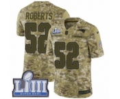 Youth Nike New England Patriots #52 Elandon Roberts Limited Camo 2018 Salute to Service Super Bowl LIII Bound NFL Jersey