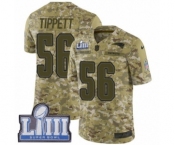 Youth Nike New England Patriots #56 Andre Tippett Limited Camo 2018 Salute to Service Super Bowl LIII Bound NFL Jersey