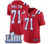 Youth Nike New England Patriots #71 Danny Shelton Red Alternate Vapor Untouchable Limited Player Super Bowl LIII Bound NFL Jersey