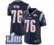 Youth Nike New England Patriots #76 Isaiah Wynn Navy Blue Team Color Vapor Untouchable Limited Player Super Bowl LIII Bound NFL Jersey