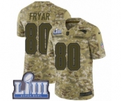 Youth Nike New England Patriots #80 Irving Fryar Limited Camo 2018 Salute to Service Super Bowl LIII Bound NFL Jersey