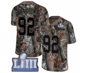 Youth Nike New England Patriots #92 James Harrison Camo Untouchable Limited Super Bowl LIII Bound NFL Jersey