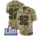 Youth Nike New England Patriots #92 James Harrison Limited Camo 2018 Salute to Service Super Bowl LIII Bound NFL Jersey