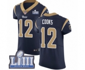 Men's Nike Los Angeles Rams #12 Brandin Cooks Navy Blue Team Color Vapor Untouchable Elite Player Super Bowl LIII Bound NFL Jersey