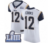 Men's Nike Los Angeles Rams #12 Brandin Cooks White Vapor Untouchable Elite Player Super Bowl LIII Bound NFL Jersey