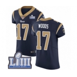 Men's Nike Los Angeles Rams #17 Robert Woods Navy Blue Team Color Vapor Untouchable Elite Player Super Bowl LIII Bound NFL Jersey