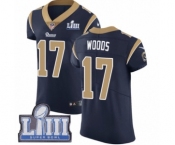 Men's Nike Los Angeles Rams #17 Robert Woods Navy Blue Team Color Vapor Untouchable Elite Player Super Bowl LIII Bound NFL Jersey