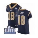 Men's Nike Los Angeles Rams #18 Cooper Kupp Navy Blue Team Color Vapor Untouchable Elite Player Super Bowl LIII Bound NFL Jersey