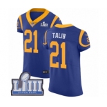 Men's Nike Los Angeles Rams #21 Aqib Talib Royal Blue Alternate Vapor Untouchable Elite Player Super Bowl LIII Bound NFL Jersey