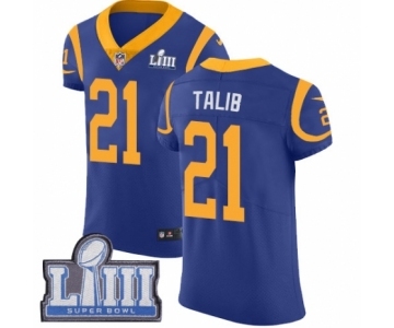 Men's Nike Los Angeles Rams #21 Aqib Talib Royal Blue Alternate Vapor Untouchable Elite Player Super Bowl LIII Bound NFL Jersey