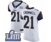 Men's Nike Los Angeles Rams #21 Nolan Cromwell White Vapor Untouchable Elite Player Super Bowl LIII Bound NFL Jersey