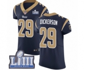 Men's Nike Los Angeles Rams #29 Eric Dickerson Navy Blue Team Color Vapor Untouchable Elite Player Super Bowl LIII Bound NFL Jersey