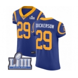 Men's Nike Los Angeles Rams #29 Eric Dickerson Royal Blue Alternate Vapor Untouchable Elite Player Super Bowl LIII Bound NFL Jersey