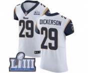 Men's Nike Los Angeles Rams #29 Eric Dickerson White Vapor Untouchable Elite Player Super Bowl LIII Bound NFL Jersey