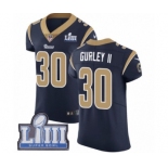 Men's Nike Los Angeles Rams #30 Todd Gurley Navy Blue Team Color Vapor Untouchable Elite Player Super Bowl LIII Bound NFL Jersey