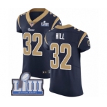 Men's Nike Los Angeles Rams #32 Troy Hill Navy Blue Team Color Vapor Untouchable Elite Player Super Bowl LIII Bound NFL Jersey