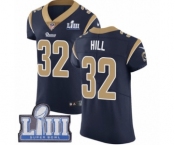 Men's Nike Los Angeles Rams #32 Troy Hill Navy Blue Team Color Vapor Untouchable Elite Player Super Bowl LIII Bound NFL Jersey