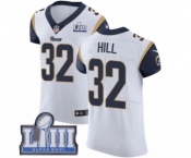 Men's Nike Los Angeles Rams #32 Troy Hill White Vapor Untouchable Elite Player Super Bowl LIII Bound NFL Jersey