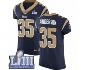 Men's Nike Los Angeles Rams #35 C.J. Anderson Navy Blue Team Color Vapor Untouchable Elite Player Super Bowl LIII Bound NFL Jersey