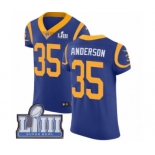 Men's Nike Los Angeles Rams #35 C.J. Anderson Royal Blue Alternate Vapor Untouchable Elite Player Super Bowl LIII Bound NFL Jersey