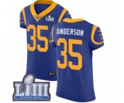 Men's Nike Los Angeles Rams #35 C.J. Anderson Royal Blue Alternate Vapor Untouchable Elite Player Super Bowl LIII Bound NFL Jersey