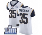 Men's Nike Los Angeles Rams #35 C.J. Anderson White Vapor Untouchable Elite Player Super Bowl LIII Bound NFL Jersey