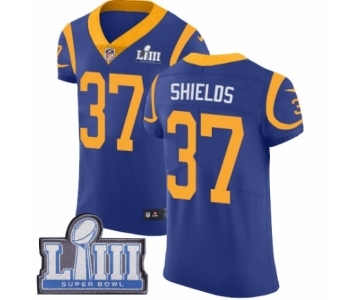 Men's Nike Los Angeles Rams #37 Sam Shields Royal Blue Alternate Vapor Untouchable Elite Player Super Bowl LIII Bound NFL Jersey