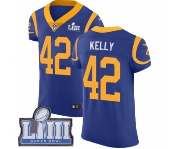 Men's Nike Los Angeles Rams #42 John Kelly Royal Blue Alternate Vapor Untouchable Elite Player Super Bowl LIII Bound NFL Jersey