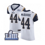 Men's Nike Los Angeles Rams #44 Jacob McQuaide White Vapor Untouchable Elite Player Super Bowl LIII Bound NFL Jersey