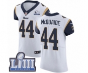 Men's Nike Los Angeles Rams #44 Jacob McQuaide White Vapor Untouchable Elite Player Super Bowl LIII Bound NFL Jersey