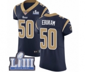 Men's Nike Los Angeles Rams #50 Samson Ebukam Navy Blue Team Color Vapor Untouchable Elite Player Super Bowl LIII Bound NFL Jersey