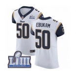 Men's Nike Los Angeles Rams #50 Samson Ebukam White Vapor Untouchable Elite Player Super Bowl LIII Bound NFL Jersey